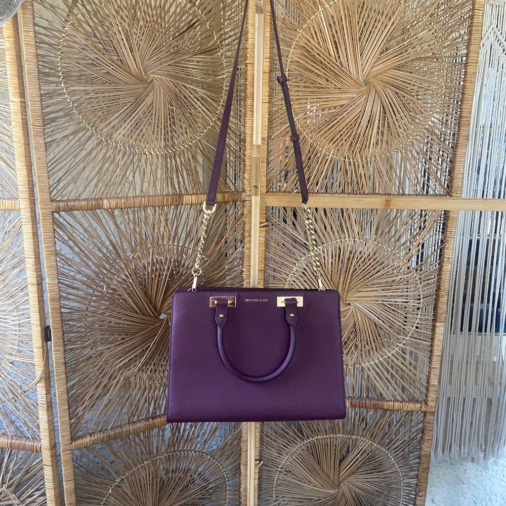 Michael Kors Quinn Large Saffiano Leather‎ Satchel